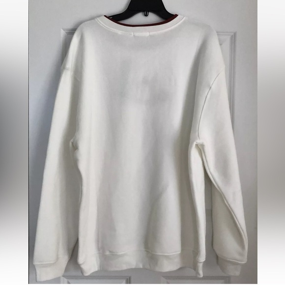 HASTING & SMITH WOMEN'S PLUS SIZE 1X,2X SWEATER WHITE EMBROIDERED PUMPKIN DESIGN - Picture 4 of 9